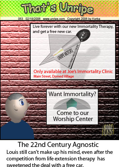 cartoon 53, 22nd century agnostic